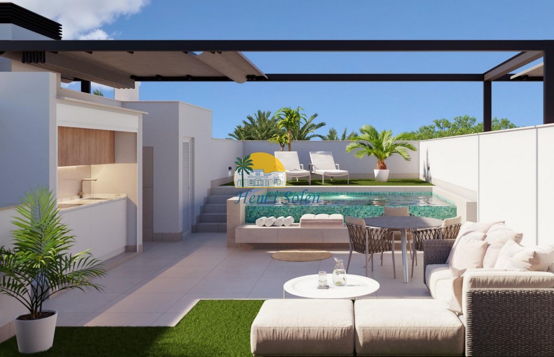 New Build - Top Floor Bungalow -
Pilar de la Horadada - parques de Andromeda