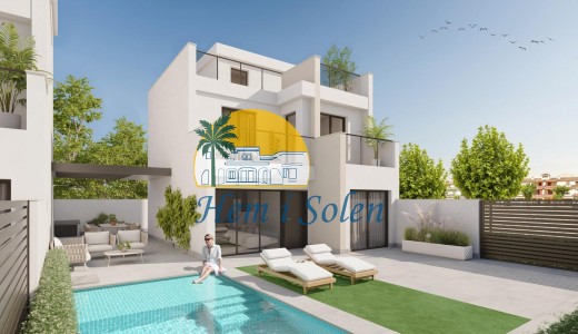 Villa - Nueva construcción  - Los Alcázares - Playa la Atascadera