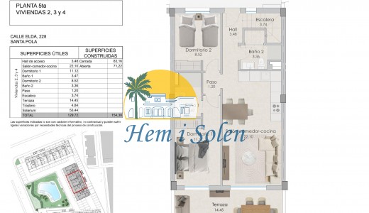 New Build - Penthouse -
Santa Pola - Playa Tamarit
