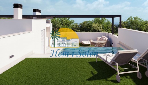 New Build - Top Floor Bungalow -
Pilar de la Horadada - parques de Andromeda