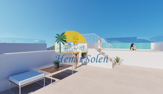 Nybyggd - Bungalow på översta våningen -
Pilar de la Horadada - Playa de las Higuericas