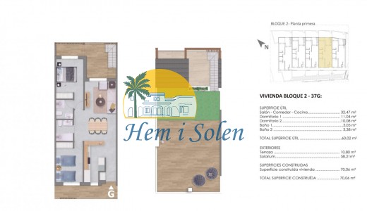 Nueva construcción  - Bungalow en el último piso -
Pilar de la Horadada - pueblo