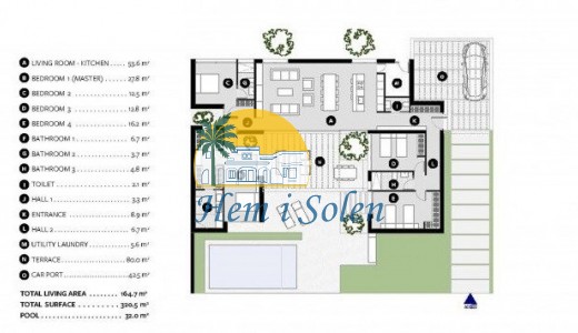 Nybyggd - Villa -
BAÑOS Y MENDIGO - Altaona golf and country village