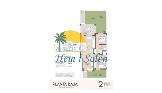 Nybyggd - Bungalow på bottenvåningen -
San Miguel de Salinas - Residencial Los Flamencos
