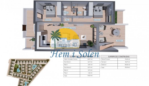 New Build - Top Floor Bungalow -
Torrevieja - Los balcones