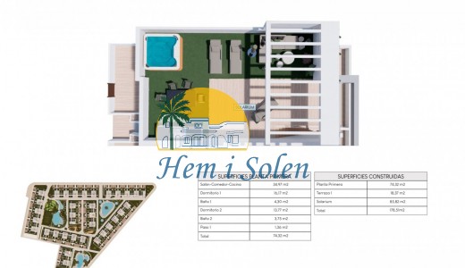 New Build - Top Floor Bungalow -
Torrevieja - Los balcones
