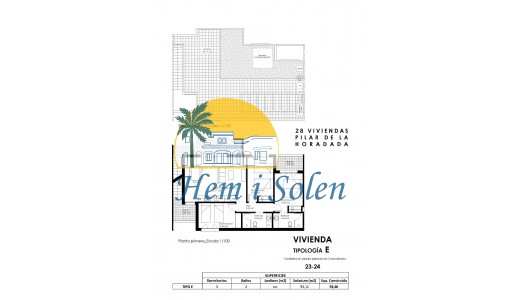New Build - Top Floor Bungalow -
Pilar de la Horadada - pueblo