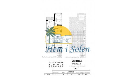 New Build - Top Floor Bungalow -
Pilar de la Horadada - pueblo