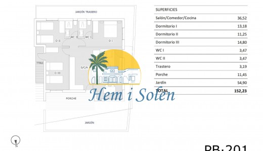 New Build - Ground Floor Bungalow -
San Miguel de Salinas - Pueblo