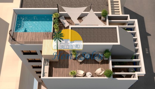 Nybyggd - Takvåning -
Torrevieja - Playa del Acequión