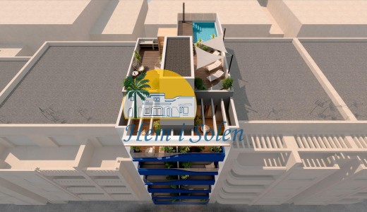 Nybyggd - Takvåning -
Torrevieja - Playa del Acequión