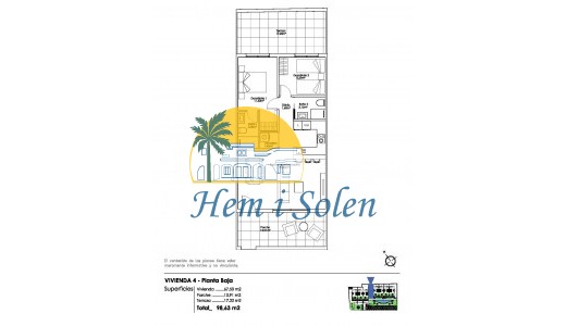 New Build - Ground Floor Bungalow -
Pilar de la Horadada - Parque Ramon eugenio Escudero