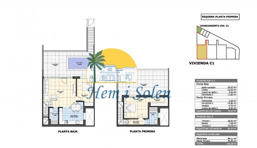 New Build - Top Floor Bungalow -
Pilar de la Horadada - pueblo