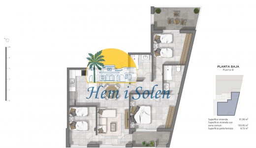 New Build - Ground floor apartment -
Guardamar del Segura - Pueblo