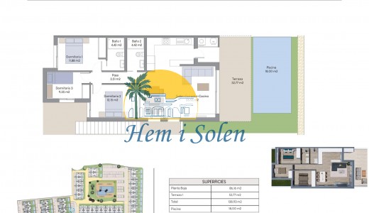 New Build - Ground Floor Bungalow -
Finestrat - Finestrat hills