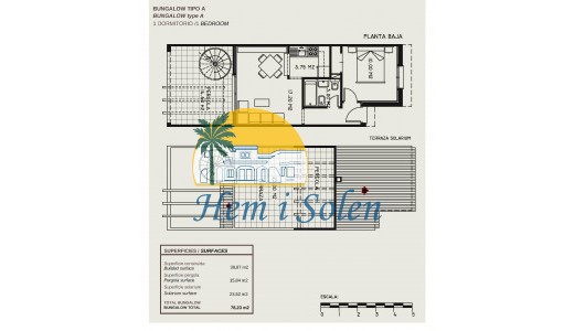 New Build - Top Floor Bungalow -
Calpe - Gran sol