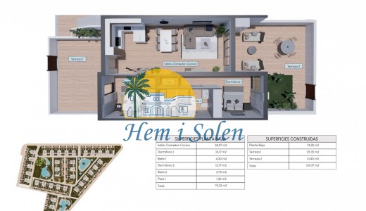 New Build - Ground Floor Bungalow -
Torrevieja - Los balcones