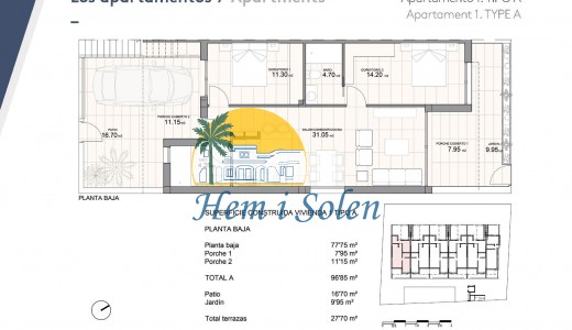 New Build - Ground Floor Bungalow -
Pilar de la Horadada - pueblo