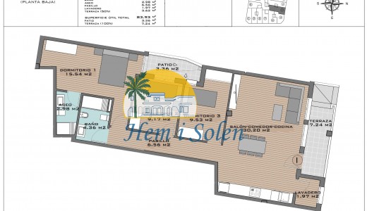 New Build - Ground floor apartment -
Algorfa - Pueblo