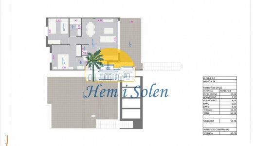 New Build - Top Floor Bungalow -
Pilar de la Horadada - pueblo