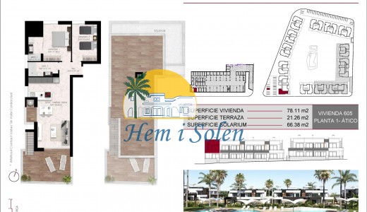 New Build - Top Floor Bungalow -
Ciudad Quesada - Lo Marabú