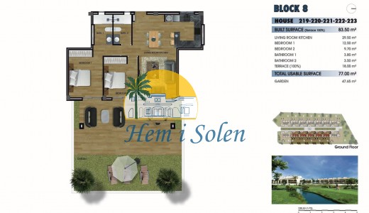New Build - Ground floor apartment -
Los Alcázares - La Serena Golf