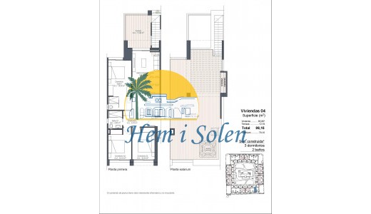New Build - Top Floor Bungalow -
Ciudad Quesada - Lo Marabú