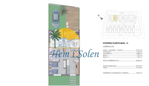 New Build - Ground Floor Bungalow -
Pilar de la Horadada - pueblo