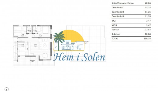 New Build - Top Floor Bungalow -
San Miguel de Salinas - Pueblo