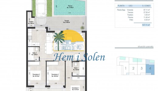New Build - Ground Floor Bungalow -
Murcia - Las esperanzas