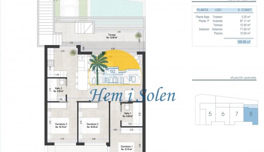New Build - Top Floor Bungalow -
Murcia - Las esperanzas