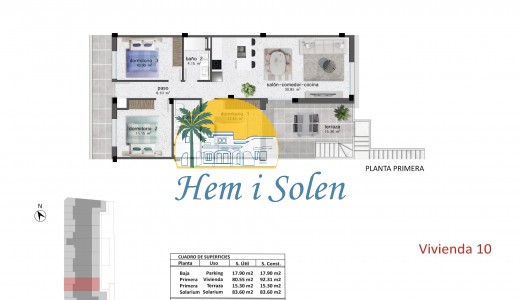 New Build - Top Floor Bungalow -
Pilar de la Horadada - pueblo
