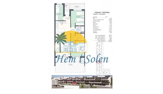 New Build - Ground floor apartment -
Benijofar - Pueblo