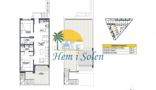 New Build - Top Floor Bungalow -
San Fulgencio - Pueblo
