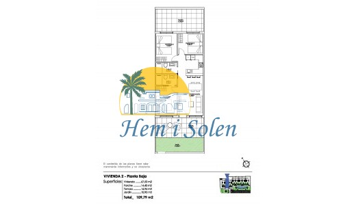 New Build - Ground Floor Bungalow -
Pilar de la Horadada - Parque Ramon eugenio Escudero
