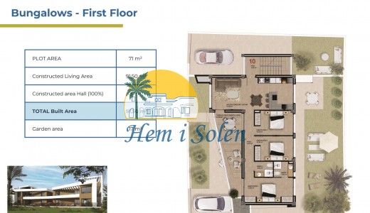 New Build - Top Floor Bungalow -
Orihuela Costa - La Ciñuelica