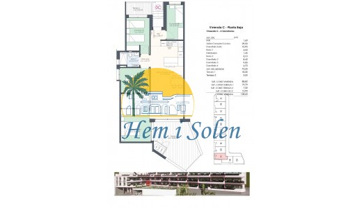 New Build - Ground floor apartment -
Benijofar - Pueblo